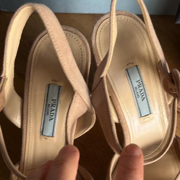Prada Suede Platform Heels - Picture 3 of 9